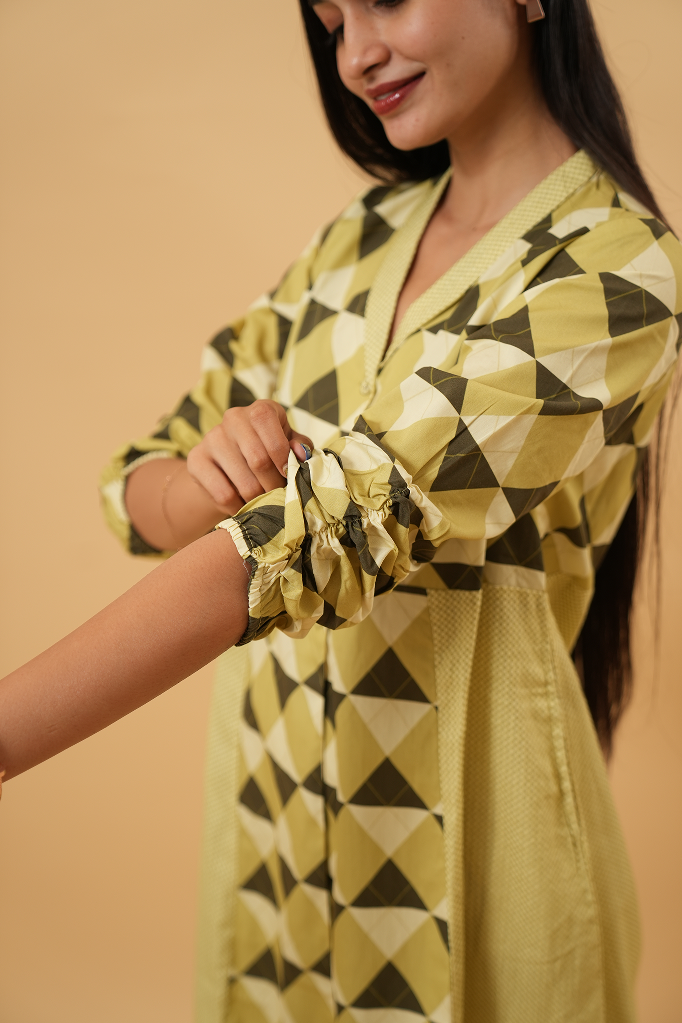Geo Voyage Trench Co-ord Set