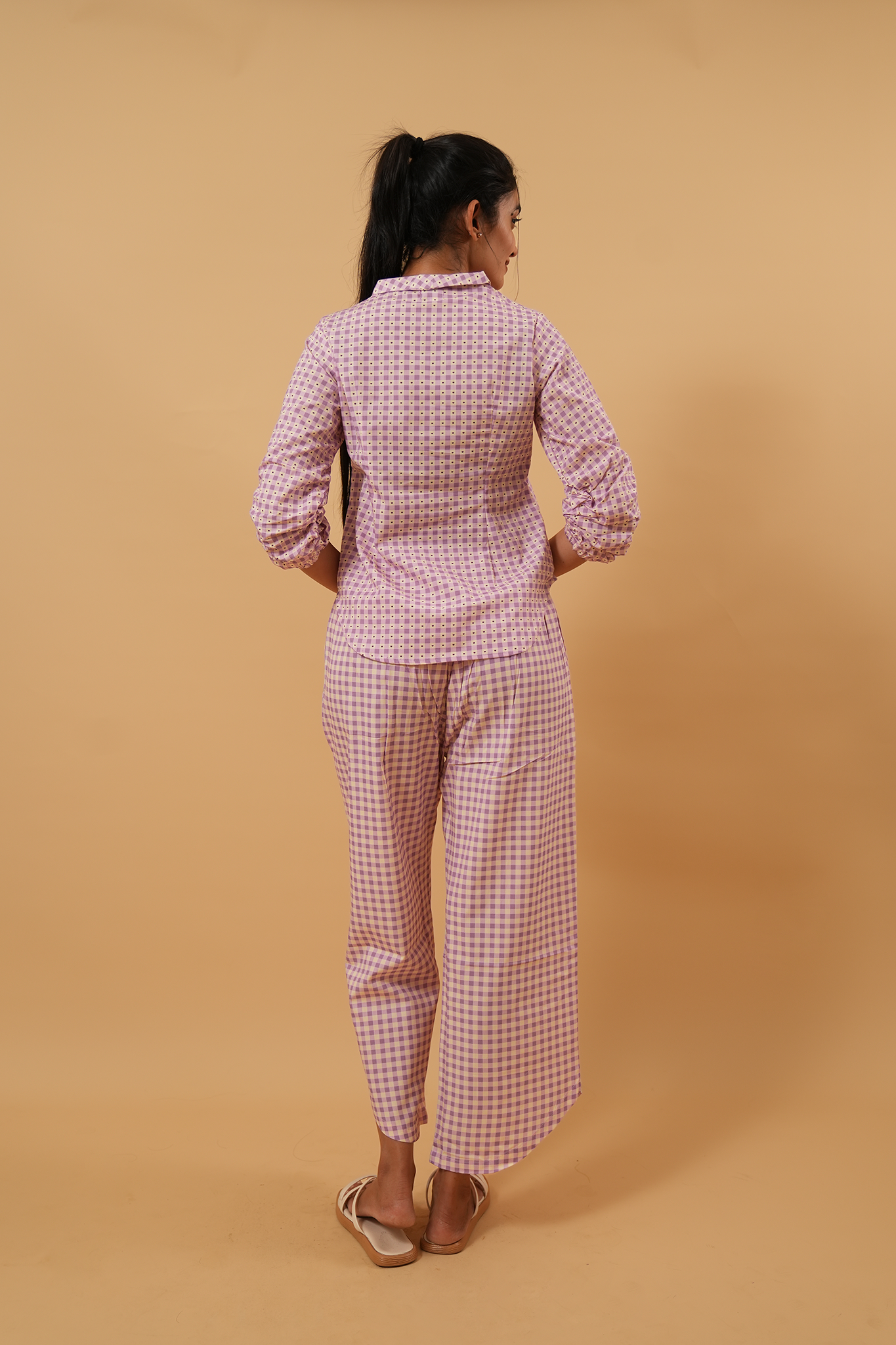 Purple Picnic Crop Co-ord Set