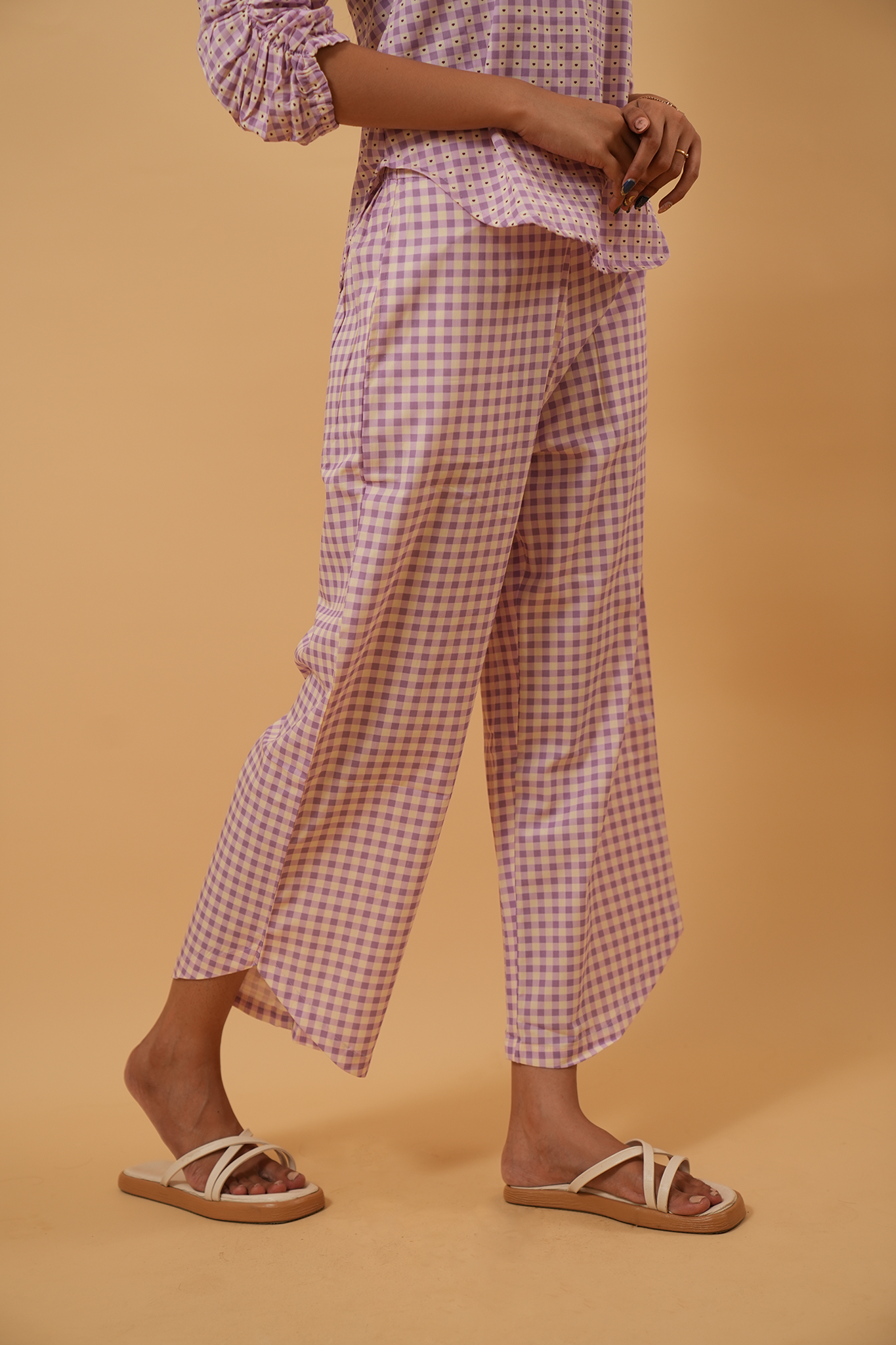 Purple Picnic Crop Co-ord Set