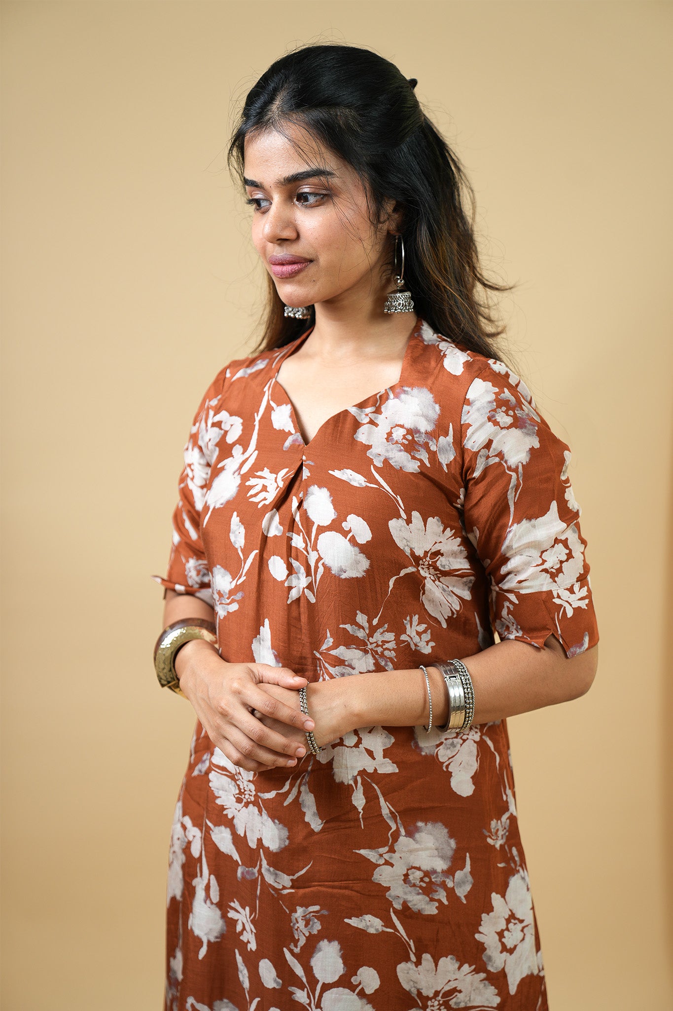 Petal Drift A-Line Kurta Set