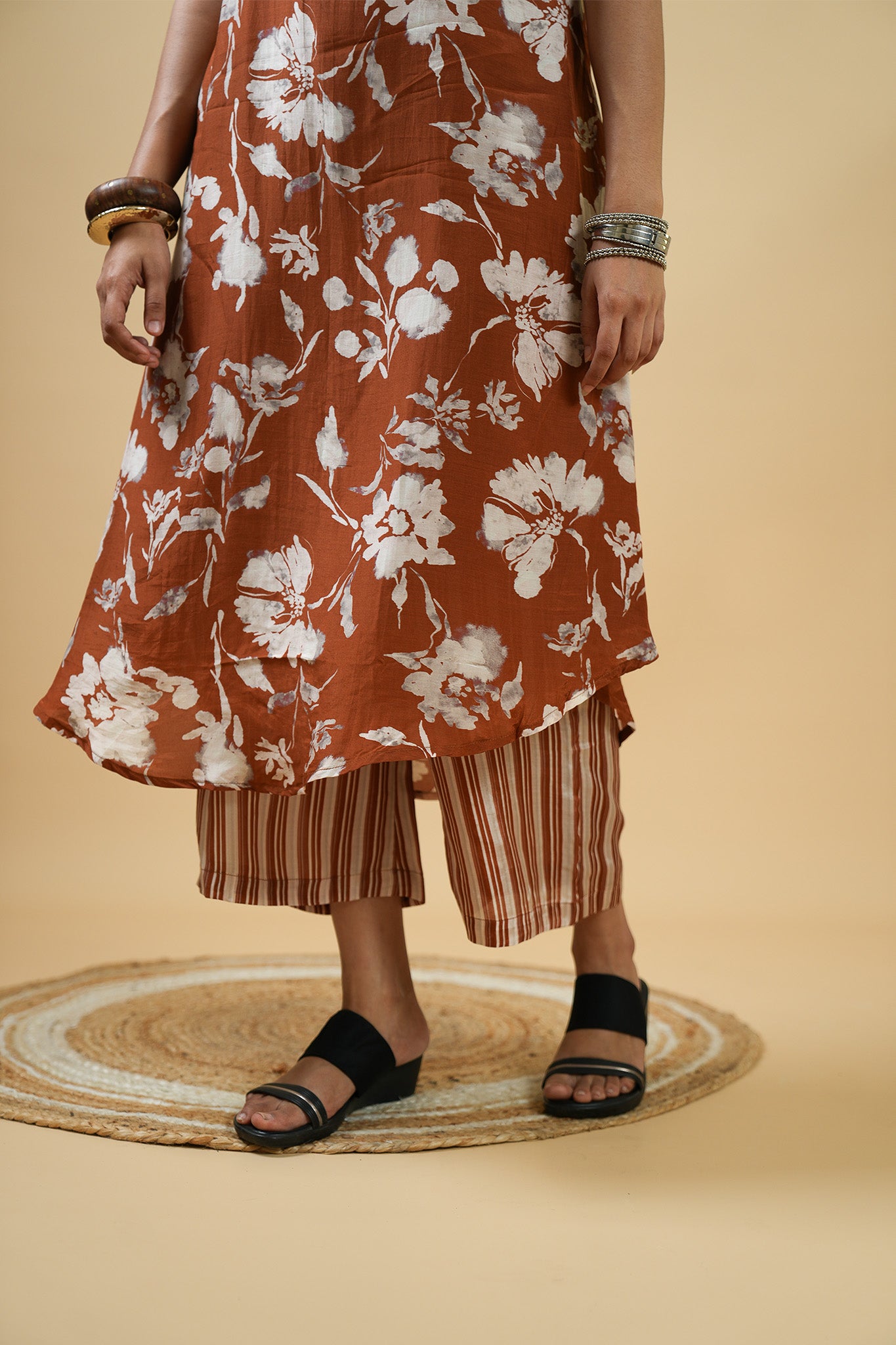 Petal Drift A-Line Kurta Set