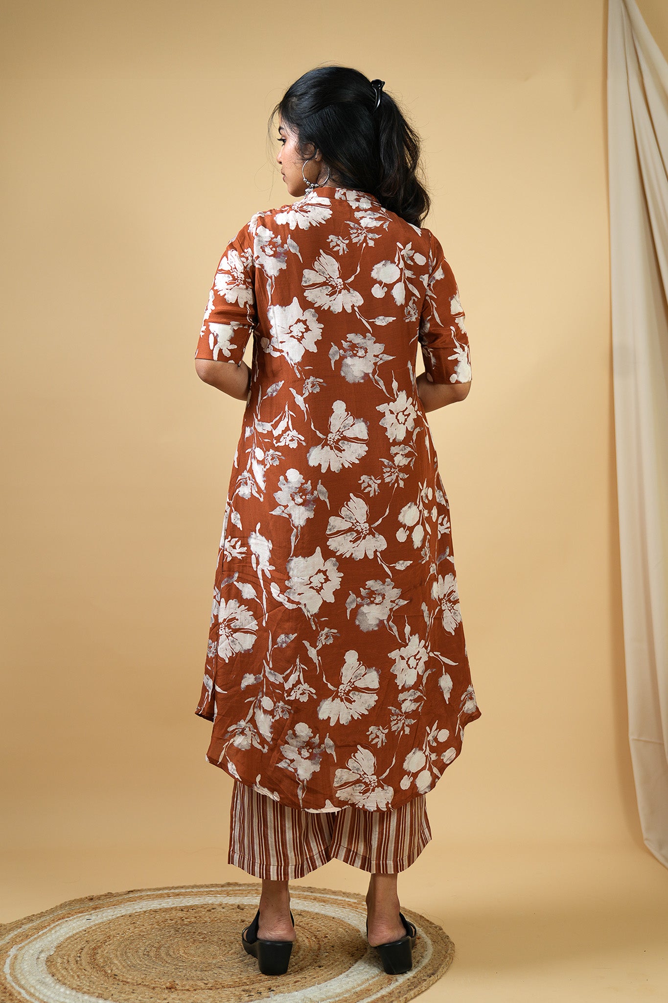 Petal Drift A-Line Kurta Set