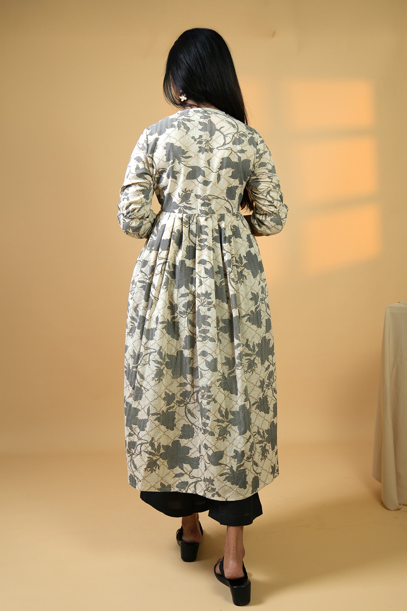 Gathered Stillness in Kurta Set