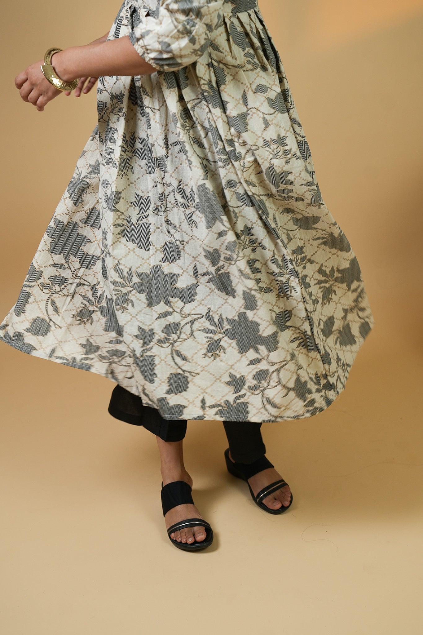 Gathered Stillness in Kurta Set