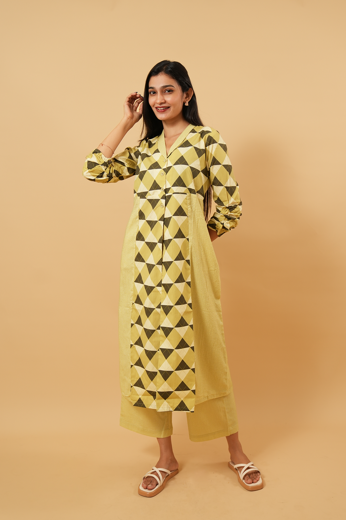 Geo Voyage Trench Co-ord Set